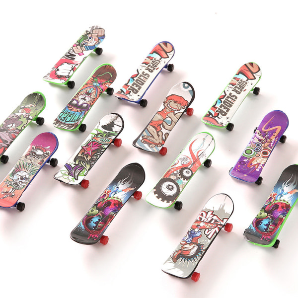 20 stk Finger Mini Skateboard, Deck Truck Finger Board Skate Legetøj Perfekt til børn Party Favors Bag Fi