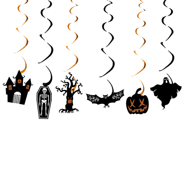 2 stk. Halloween Latex Balloner Happy Halloween Banner Dekoration