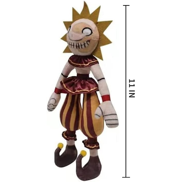 Sun Moondrop Plys, FNAF Security Breach Klovnefigur, 2 stk.