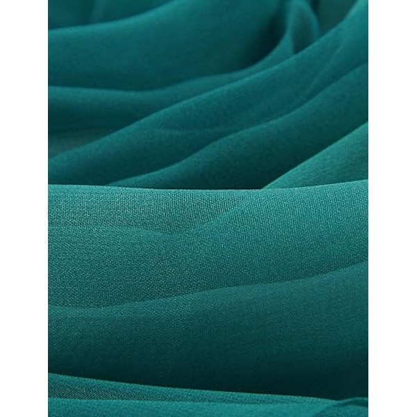 1 stk Lang Chiffon Sheer Sjal Gradient Skyggefarver Letvægts Sjal Til Kvinder
