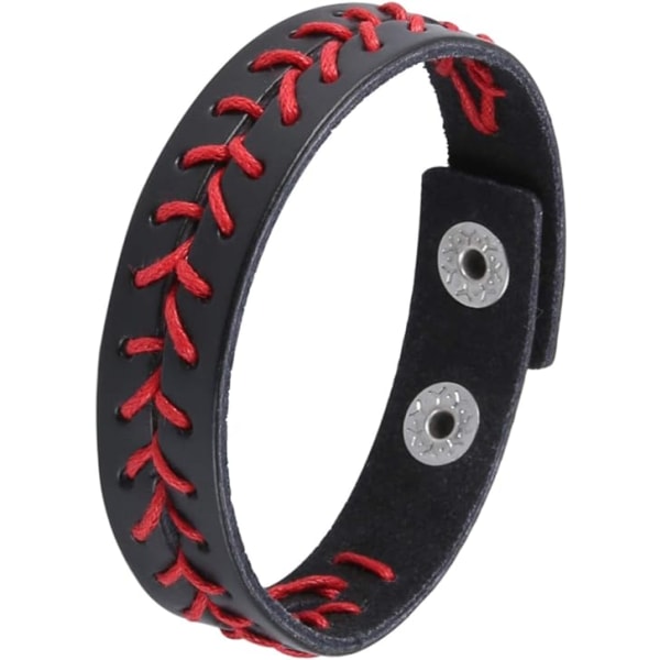 3 ekte skinn baseball armbånd av Athletes Bangle Cuff Wris