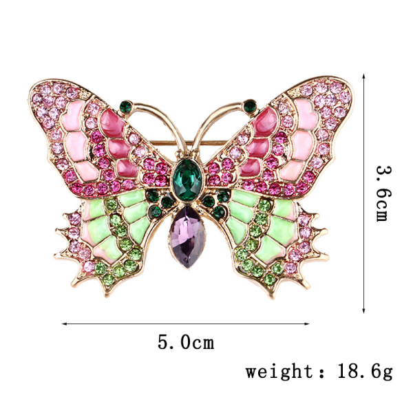 Butterfly Gold Cicada Coat Spenne Brosje