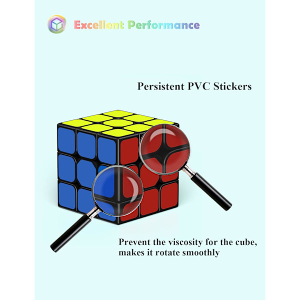 3x3 Magisk Terning, 3x3 Speed ​​Cube Original Speed ​​Cube