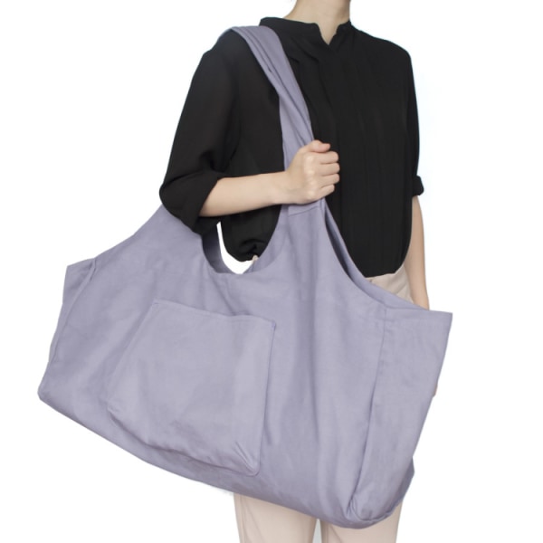 Yogamåtte taske-lilla, stor yogamåtte bæretaske, mulepose med P