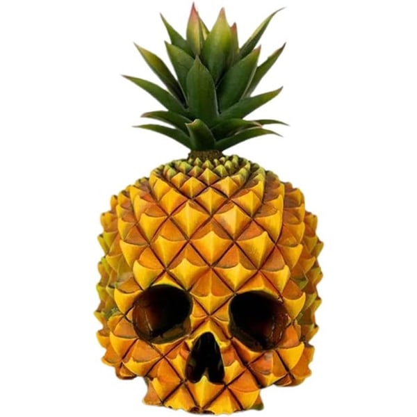 Pineapple Skull Patsas säilytyslaatikko, Halloween Ananas Creative Decorations Olohuoneen TV-kaappi
