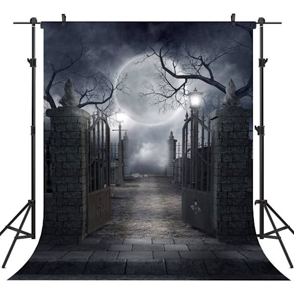 1 stk 5X7FT Halloween Tema Billede Klud Tilpasset Fotografi Baggrund Baggrund Studie Rekvisit