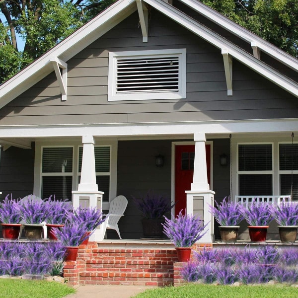 6 stk. kunstig lavendel, udsøgte kunstige blomster, til