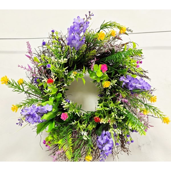 MH-1 Vår Sommer Dørkrans, Kunstig Villblomst Vårkrans