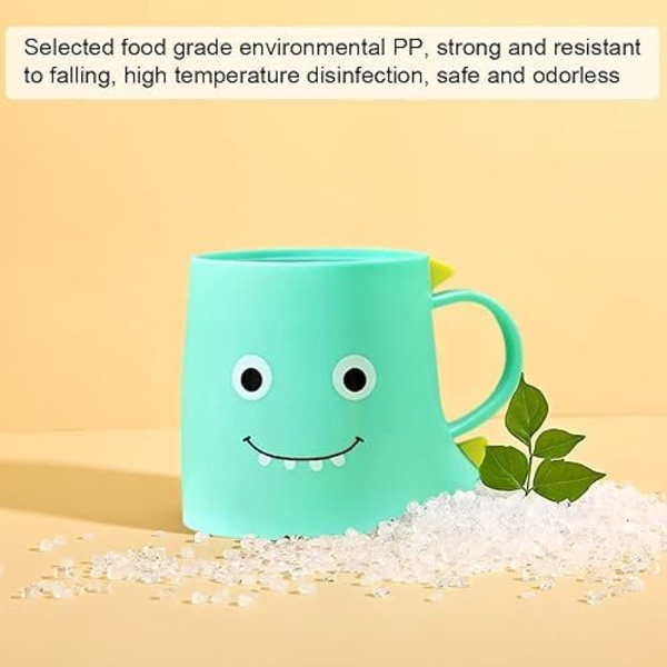 Plastik Børnetandsbørsteholdere, 2 stk. Søde Dinosaur Børnebad Kopper, Holdbare Tandsbørste Mundskylle Kopper, til Hjemmet, Rejse