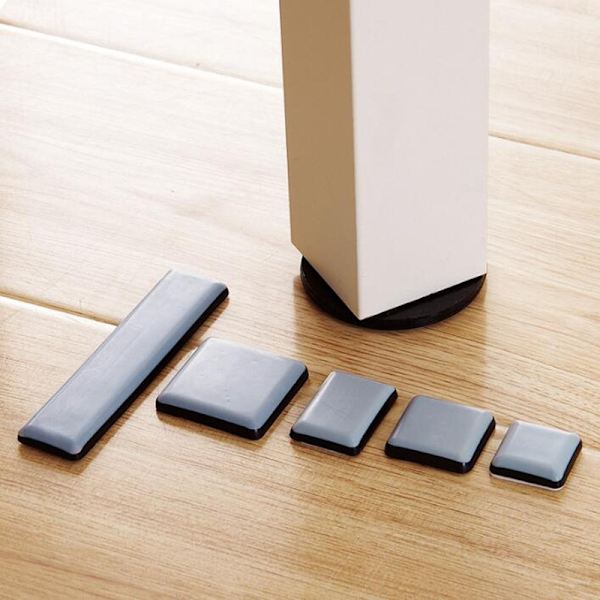 35 x 25 mm, 8x Teflon-liukulevy Teflon-suorakulmainen liimapinta