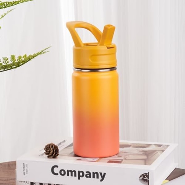 7x21cm 350ml Oranssit Lasten Vedenpullot Kouluun, Vedenpullot Oljilla, Eristetyt Vedenpullot Pojille & Tytöille, St