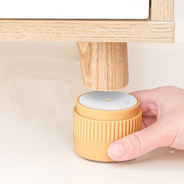 8-pack Justerbara Runda Möbelhöjare Självhäftande Sänghöjare Heavy Duty Möbelbensförlängare för Säng Soffa Couch C