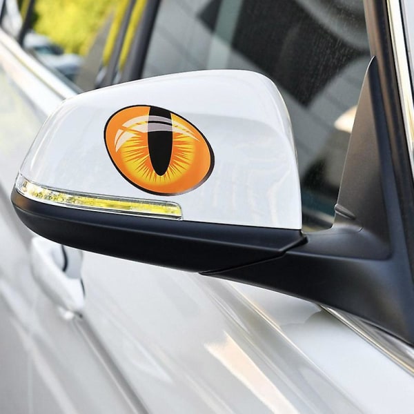 1 par kattögon bilstickers simulering 3d reflekterande stere
