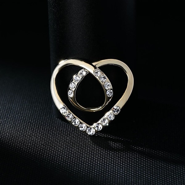 1 STK. tørklæde spænde til kvinder Rhinestones Perle Silke Tørklæde Clips Mode Lås Ring Smykker Valentinsdag Mors Dag