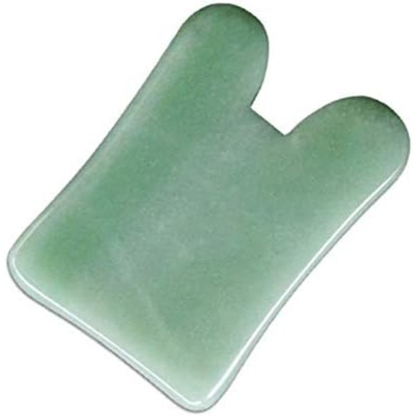 Gua Sha Ansiktsverktyg för Näsmassage Verktygbräda Naturlig Jade Sten för SPA Akupunkturterapi Triggerpunktbehandling