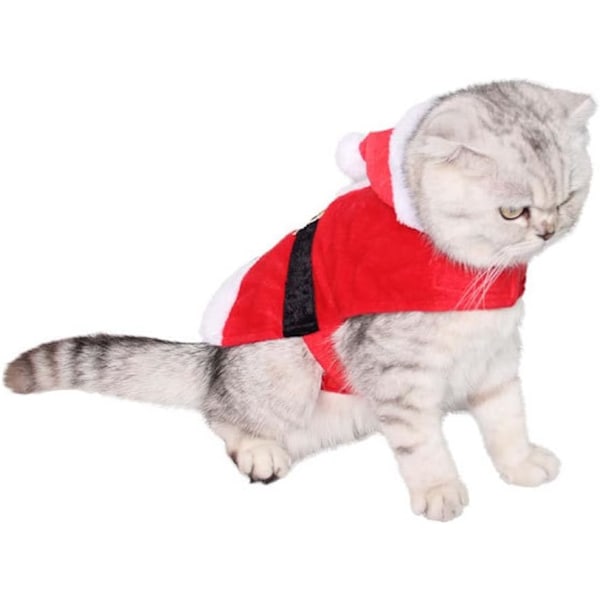 Juldräkt för katt, söt justerbar juldräkt för katt