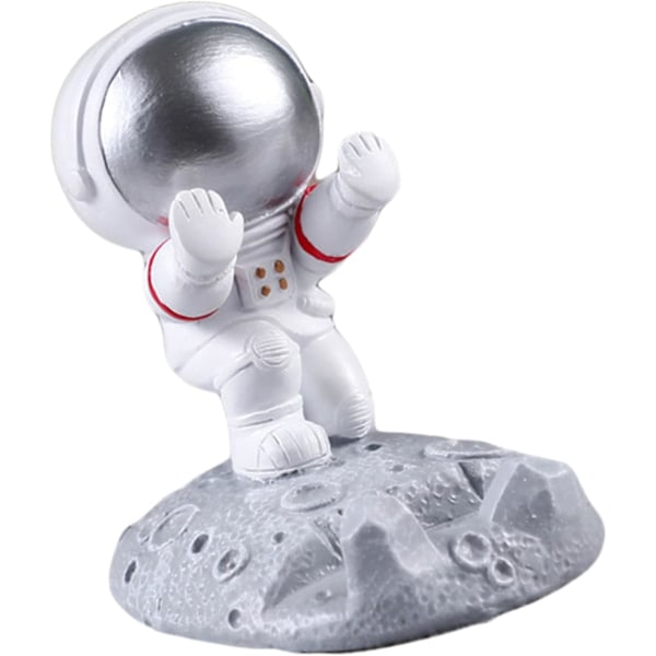 Astronaut Telefonholder, Astronaut Figur, Rumstatue, Kreativ Desktop Telefonholder til Kontor Dec