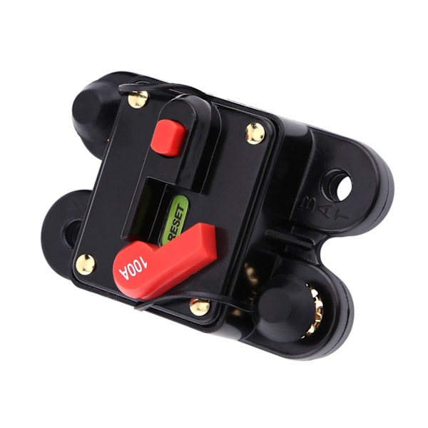 DC12V Strömbrytare, Kretsskyddsbrytare för Bil, Båt, Cykel, Stereo Audio (100A)