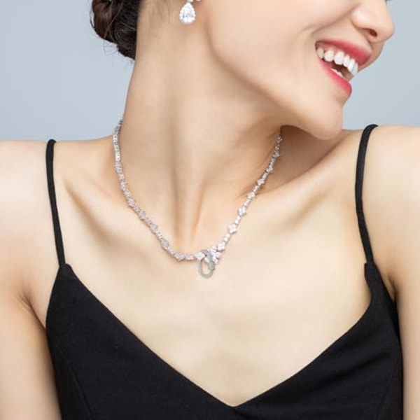 Halskjede Spenne Rhinestone Hummerklo Spenner Metall Smykke Forbedrer Forkorter Kobling Spenne Klipp Lås Ring for DIY