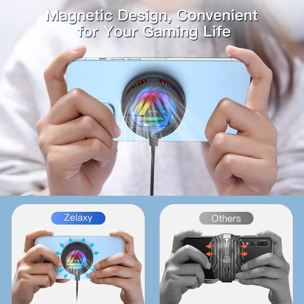 Telefonkjøler for spill Magnetisk kjøler Magnetisk bærbar mobil