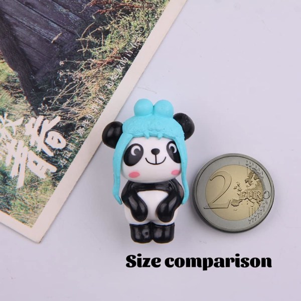 8 st Panda Djur Magnet, ZoneYan Panda Magnet, Djur Frid