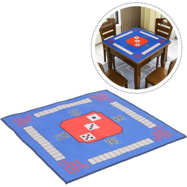 Mahjong-matto Mahjong- cover 80 cm liukumaton pöytämatto, pienentävä Mahjong-tyyny Mahjon Majiang Paille
