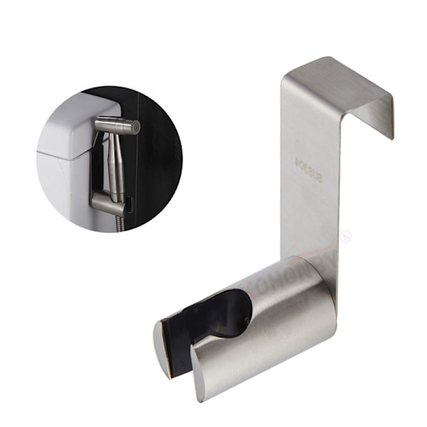 Rustfrit Toilet Håndbruser Støtteholder til Toilet Hånd