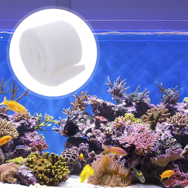 4m x 8cm Akvariefiltersvamp Akvariefilter Akvariefiltermedia Bomull Høy tetthet Filter Bomull