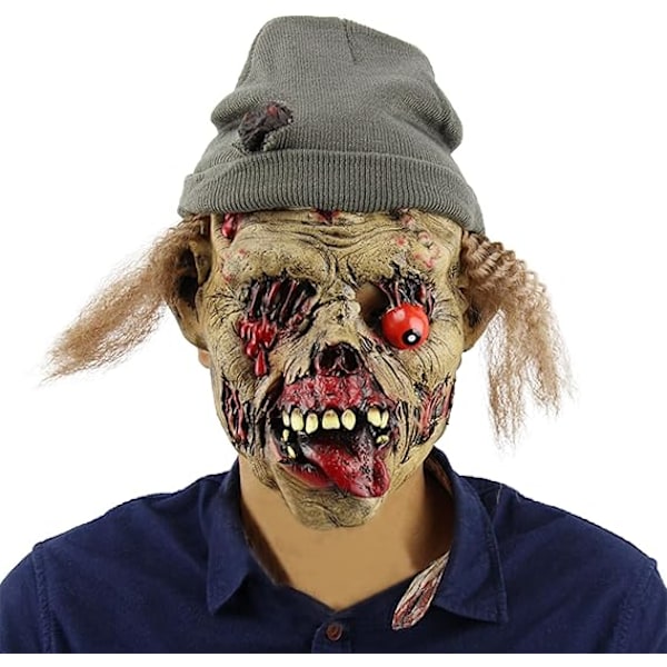 Vuxen läskig mask Halloween skräck spöke djävul mask full huvud mask skämt rekvisita fest dekor
