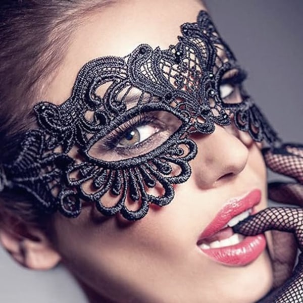 Metallmask Vacker Bekväm Delikat Passar Ansiktet Varg Kvinna Mask för Fest Karneval Kväll