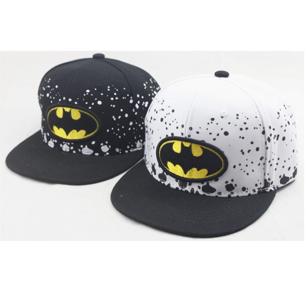 Hvit barn Batman Superman brodert baseball caps hip hop stre