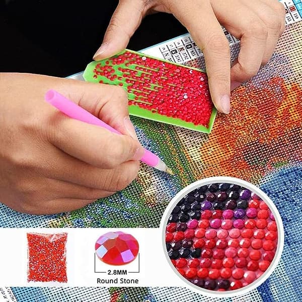 Diamantmaleri Kit til Hjemmeindretning DIY 5D Fuld Rhinestone Diamon