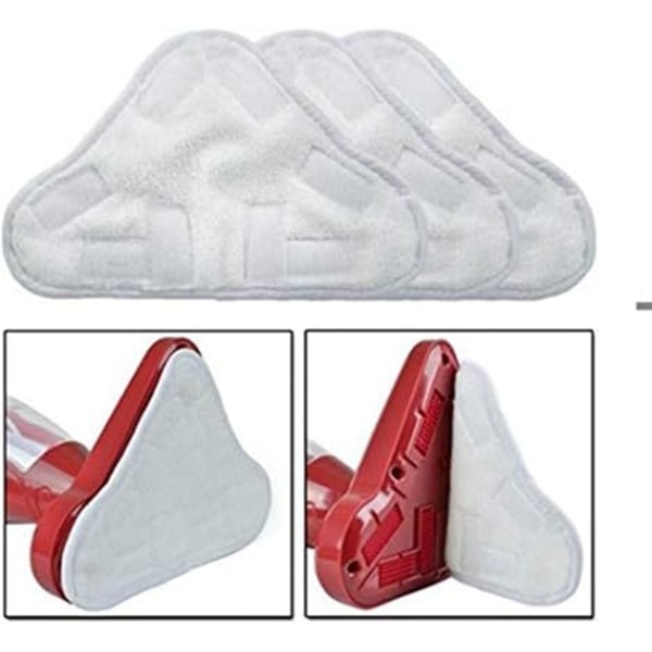 3-pack Mikrofiber Rengöringsdukar 25x18cm för H2O/H20 X5 Ångmopp