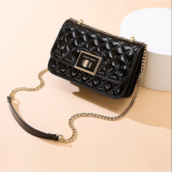 Kvinners Crossbody Bag, Quilted Shoulder Bag, Håndvesker, Mediu