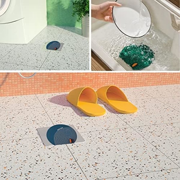(15,5×14×1cm) 3 stycken silikonproppar för handfat, badkar, avlopp, universell badkarspropp, för duschgolv