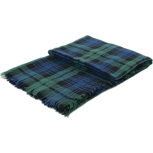 Grøn & Blå Dame Efterår Vinter Sjal Tartan Tassel Blød Varmt Tæppe Sjal Kvinder Shawl Wraps