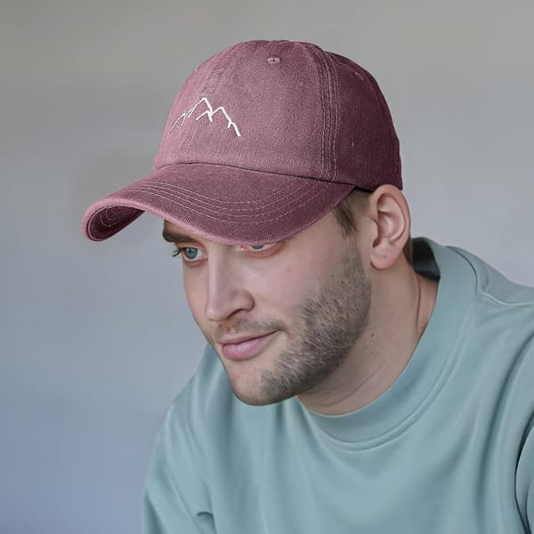 Herre Baseball Cap Bomull Brodert Solhatt Unisex Justerbar C