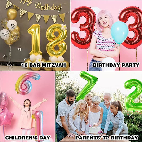 5 kpl 40 tuuman kultaista numeroa 70 ilmapalloa, jättimäinen 70. helium