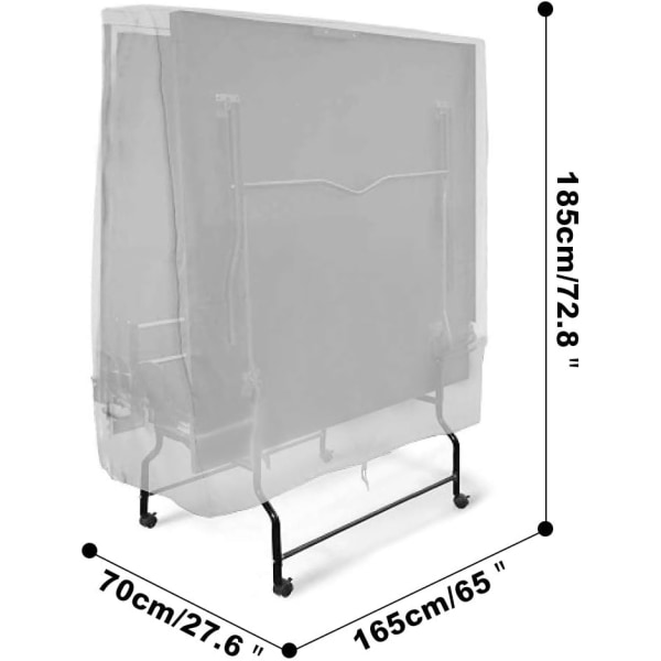 Utendørs bordtennisbordtrekk, vanntett bordtennispresenning,