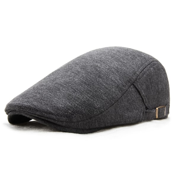 Peaked Cap Herr Flat Cap Svart Körning Cabbie Jakt Flat Cap N