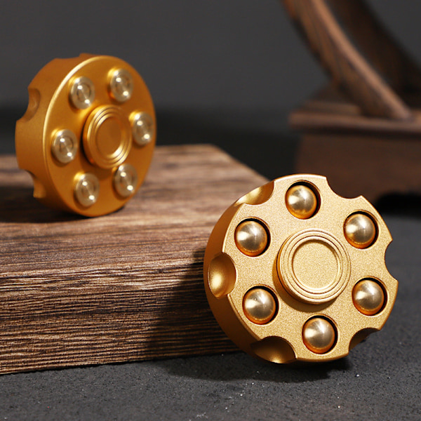 Metallisk Fidget Spinner Leke, Kule Alloy Håndfinger Spinner Terning Leke, Stressavlastende Sensorisk Spinning Anti Angst Skrivebord EDC