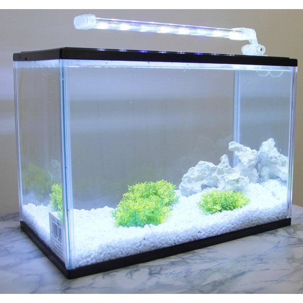 (38cm) Upotettava LED-akvaariolamppu kasveille valkoinen ja sininen valo 10W