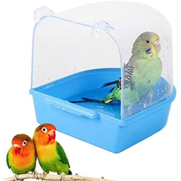 Parrot Badeboks Bur Tilbehør Forsyninger Badekar Bad for undulat Kjæledyr Fugler Kanariefugl Undulater Papegøye