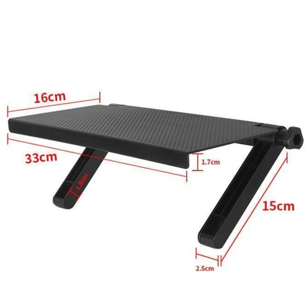 Justerbar TV-skjermhylle Skjermstativ for Monitor Foldable TV Se