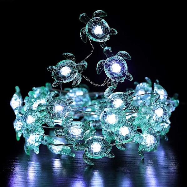Dekorative Havskildpadde Lysstreng, 40ft 40 LED USB Stikkontakt