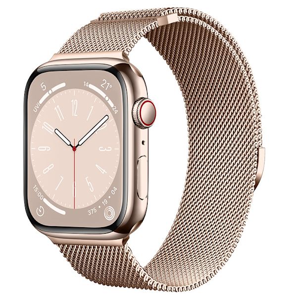 Til apple Watch-rem 42/44/45/49mm Rose Gold