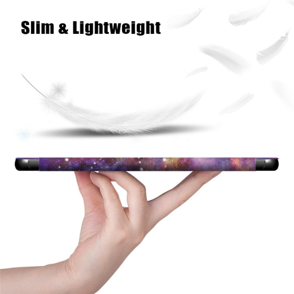 （sommerfuglestil）Etui til Samsung Galaxy Tab A7 lite 8,7" slankt beskyttelsescover med stativ og auto