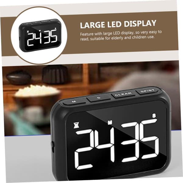 Elektronisk Digital Nedtelling Kjøkkentimer for Matlaging og Baking for Kjøkkenstudie
