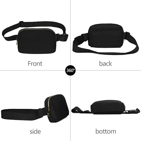 Leopardgul Midjeväsk Crossbody Väska för Kvinnor och Män Bältesväska Present till Kvinnor Bum Bag med Justerbar Rem för Sport