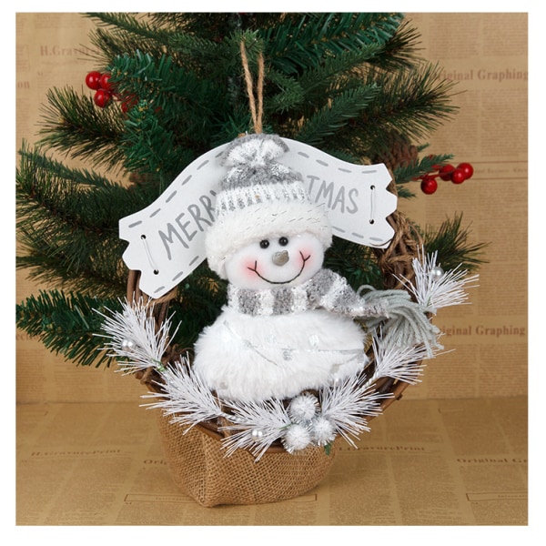 1 st Snögubbe Julkrans, Rattan Julkrans, Jul